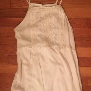 Flown lacy white dress